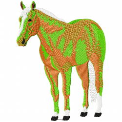 Horses Embroidery Design 11